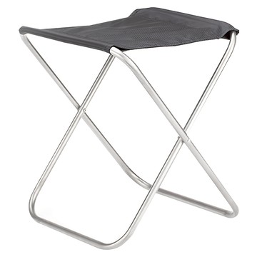 Keith Titanium 鎧斯 Ti2501 極輕量鈦折疊凳 - 耐重80公斤 僅重266g 易收納  黑色  1個