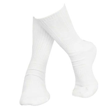 FELYR 費拉 字母3/4長運動氣墊襪 棉襪 台灣製造  白色  22~26cm