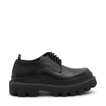 Dolce & Gabbana - Black Leather Derby Shoes