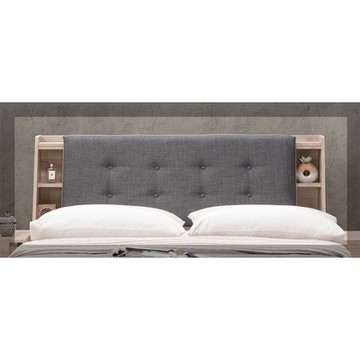 唯熙傢俱-莉特淺灰橡色6尺床頭箱