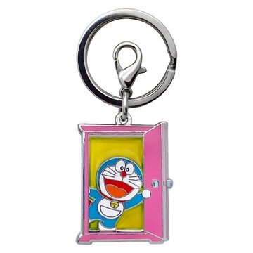 Doraemon 哆啦A夢 金屬透明吊飾鑰匙圈  任意門 透明色  1個