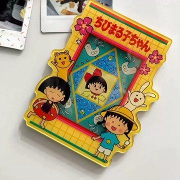 一寸 迷你 中古小丸子冰箱貼磁吸 小丸子磁鐵 相框卡片展示磁性像片拍立得1寸相紙迷你