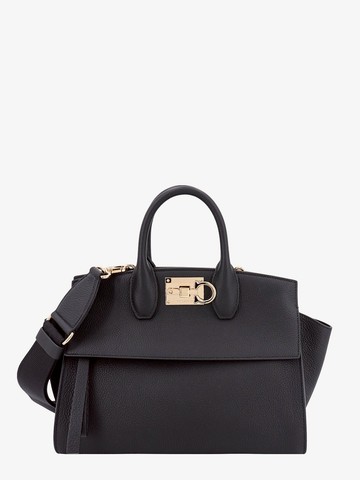 Leather handbag with iconic gancini detail - FERRAGAMO - gender_Woman