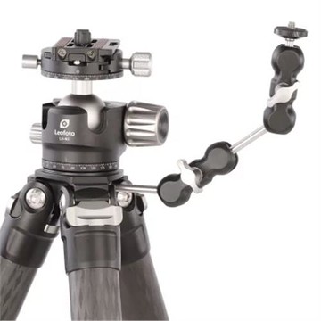 徠圖LS-365C+LH-55無中軸專業相機長焦鏡頭通用三腳架碳纖維4號管