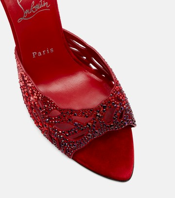 Christian Louboutin Lasera 100 embellished mules