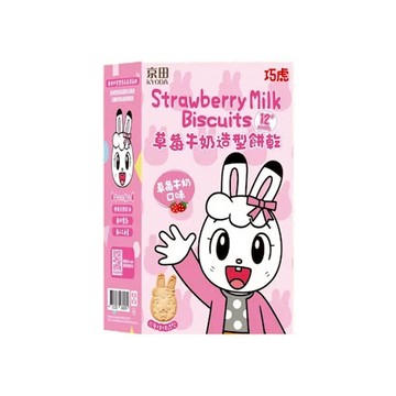 京田琪琪造型餅乾90g-草莓牛奶