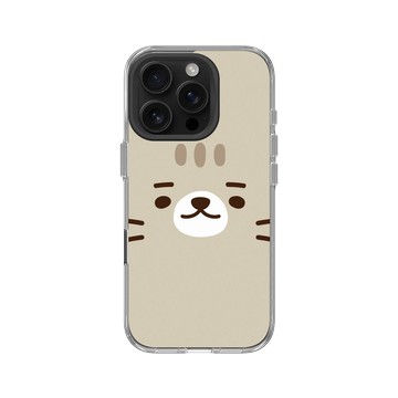 iPhone 16 Pro Clear Case（相機按鈕） 透明 - 柴語錄 Shiba Says - 太子大臉(直)