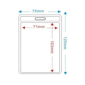 TA-2553平口直式證件套 (100入/包)