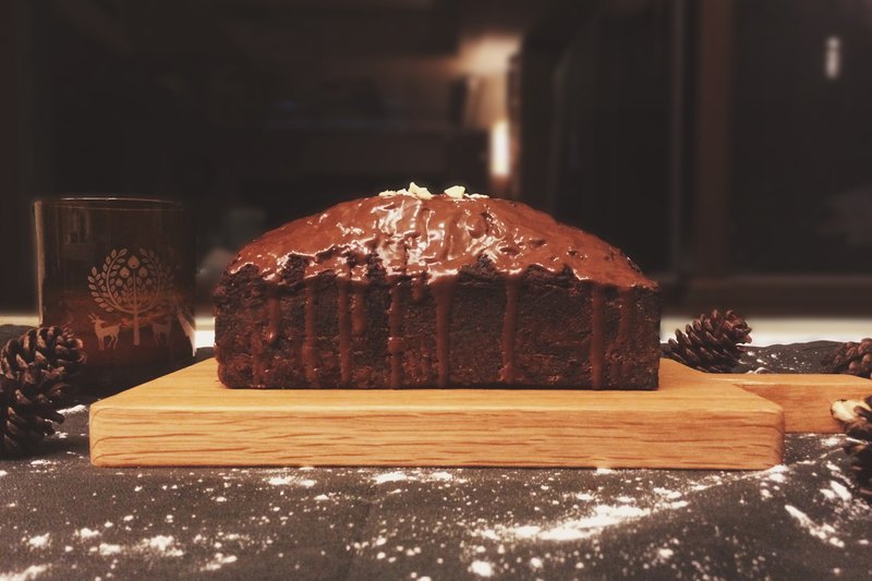 濃情巧克力淋醬磅蛋糕 Chocolate Pound Cake With Chocolate Glaze