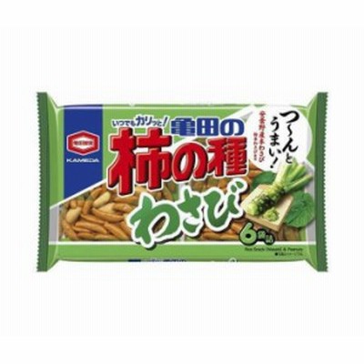 亀田製菓 亀田の柿の種 わさび 6袋詰 164g袋×12袋入｜ 送料無料