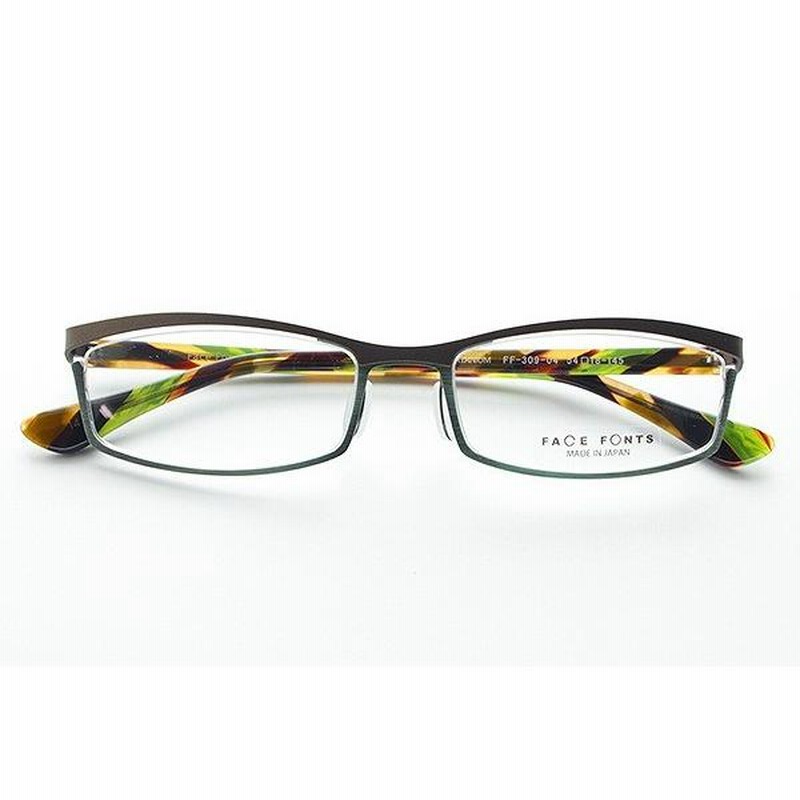 新品□FACE 退か FONTS フェイスフォント メガネ FF-353-02 鯖江製 