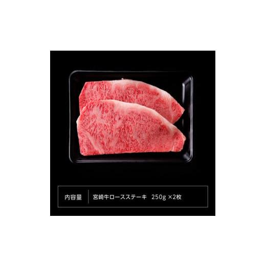 ふるさと納税 宮崎県 川南町  宮崎牛 ロース ステーキ ２５０ｇ×2枚 【 肉 牛肉 贅沢 国産 国産牛 4等級 5等級 九州産 宮崎県産 黒毛和…