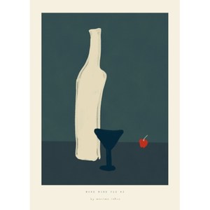 荷蘭PSTR裝飾畫50x70cm More wine plz #2