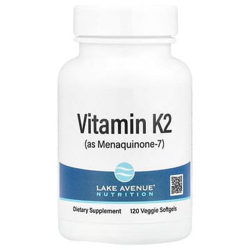 Lake Avenue Nutrition, 維生素 K2（甲萘醌-7），50 微克，120 粒素食軟凝膠