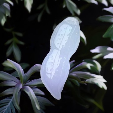 【好事花生】冰種紫羅蘭翡翠花生 | 天然緬甸玉翡翠A貨 | 送禮