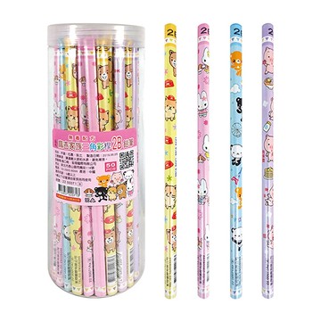 筌翔 2200071 麻吉三角彩桿2B鉛筆 X 10支入