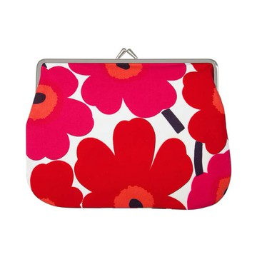 【MARIMEKKO】PUOLIKAS KUKKARO MINI UNIKKO 印花錢包