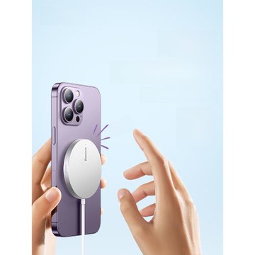 倍思適用于蘋果16promax磁吸magsafe無線充電器16桌面支架15手機二合一手機快充無線充