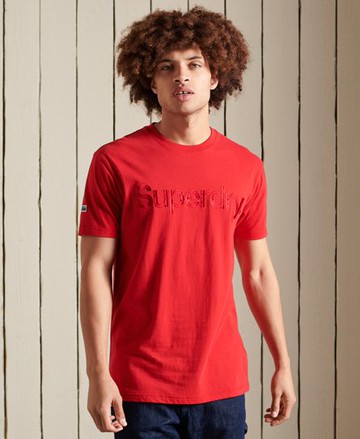 Superdry Men's Men's Core Logo Source Standard Weight T-Shirt Red / Hike Red - Size: Xxxl