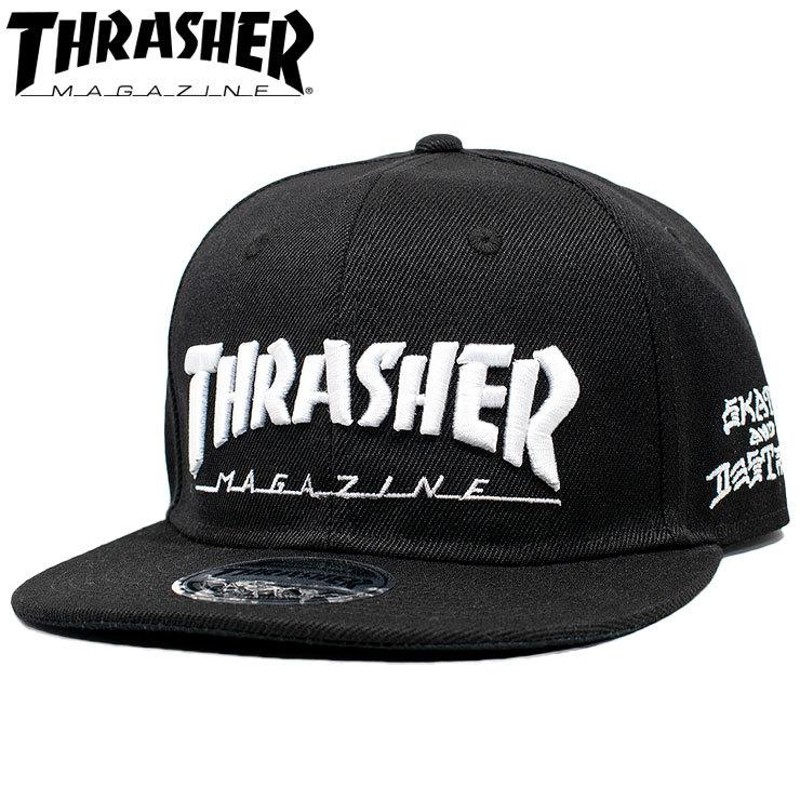 スラッシャー キャップ 定番ロゴ 帽子 CAP スラッシャーマガジン ロゴ 立体刺繍 スナップバック THRASHER THR-C03 |  LINEブランドカタログ