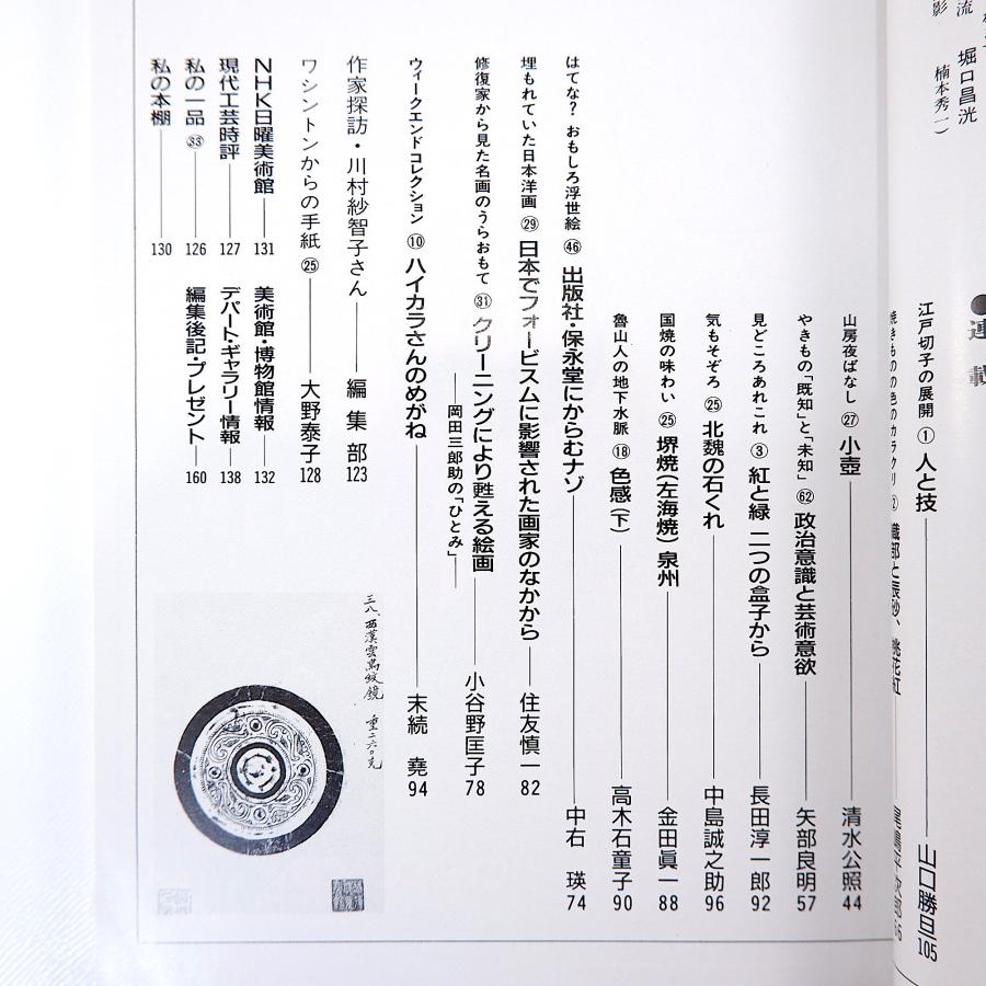 目の眼 1990年3月号／三春人形 橋元四郎平 江戸切子 プエブロインディアンの陶器 保永堂 新宿美術館 高麗茶碗展 池田瓢阿 岡田三郎助