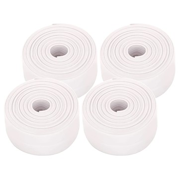 小麥購物 水槽防水貼牆角膠 Y266 大 白色  4捲  225g