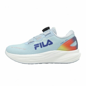 Fila 慢跑鞋 Light Chaser 女鞋 藍 橘 旋鈕 緩衝 運動鞋 斐樂 5J907Z353