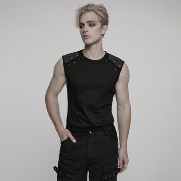 賽博龐克心智能量鉚釘針織背心