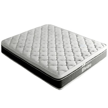 IHouse-乳膠+強化護邊+強化型獨立筒 5尺床墊 (高碳錳鋼硬式獨立筒-巴寶莉)/雙人床墊/捲包床墊單一規格