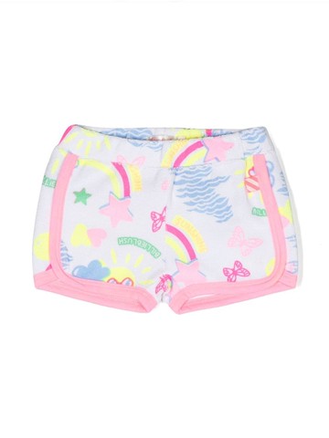 Billieblush - printed cotton shorts - kids - Cotton/Polyester - 36 mth - White
