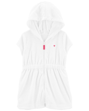 Toddler White Swim Cover Up