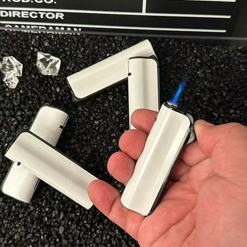 🚀限時下殺🚀50支純白防風打火機 藍焰直衝個性創意朋克風格男生禮物 白色打火機 顆刻字 印字 廣告打火機 LOGO