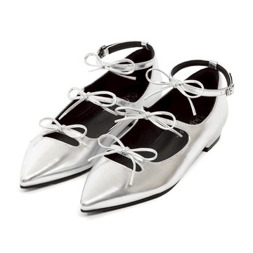 D+AF 甜美歌德蝴蝶結三條帶尖頭鞋