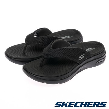 SKECHERS 男鞋 健走系列涼拖鞋 GO WALK ARCH FIT 2.0 SANDAL - 229307BBK