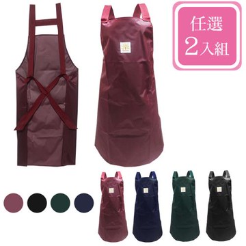 任選2入-加大尺碼-台灣製無口袋耐磨防水圍裙 生鮮圍裙 防水 雙肩圍裙 台灣製 無口袋 早市 工作服