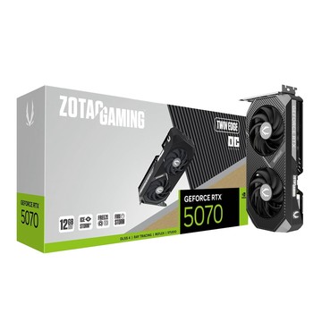 ZOTAC 索泰 RTX 5070 Twin Edge OC 顯示卡+華擎 ASRock SL-750G 黑 雙8/金牌