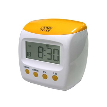 【龍品文創】力田 TC-18 四欄微電腦LCD顯示打卡鐘-請勿跟其他商品一起下單.放不下