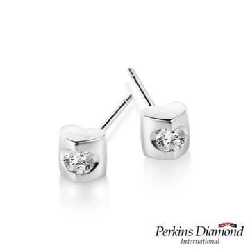 PERKINS 伯金仕 Heart系列 鑽石耳環