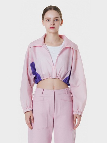 CROP STRING ANORAK JUMPER PINK MBCSJP001PK