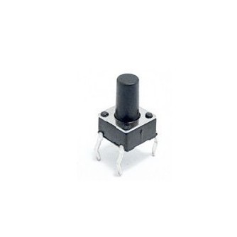 直插件 輕觸開關6*6*8.5 按鍵 6X6X8.5 4腳 銅腳 銅彈片 1K=27元