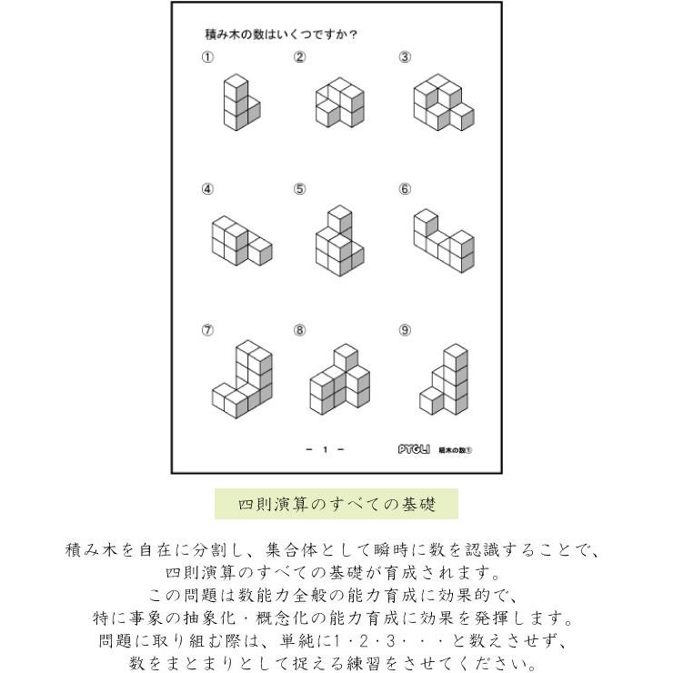 能力育成問題集12 積み木の数1