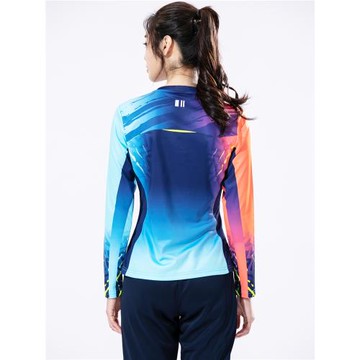 單雙號DASONKA女子長袖速干衣秋冬運動T恤羽毛球服乒乓球服網球服