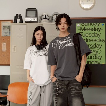 『GOAT』SORONA 涼感T 美式 草寫 印花 短T 情侶 上衣男 夏季