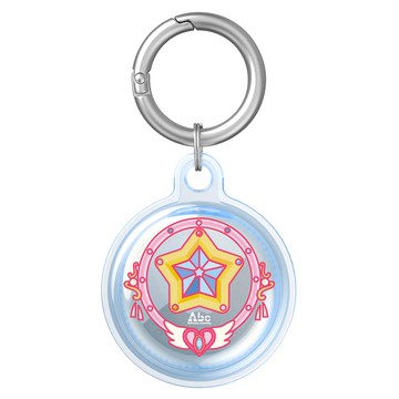 反骨創意 Airtag 彩繪全包式TPU保護套 星星環  1個  透藍色