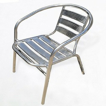 《Chair Empire》UF002 白鐵椅/不銹鋼椅/戶外休閒椅/庭院休閒椅/鋁椅/戶外椅/咖啡廳椅/休閒椅