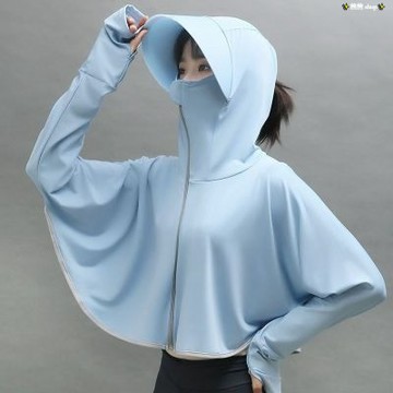✨茜茜 shop✨防曬衣 女款 2026新款夏季外穿 連帽防曬服 短款戶外騎車防曬衫 防曬薄外套