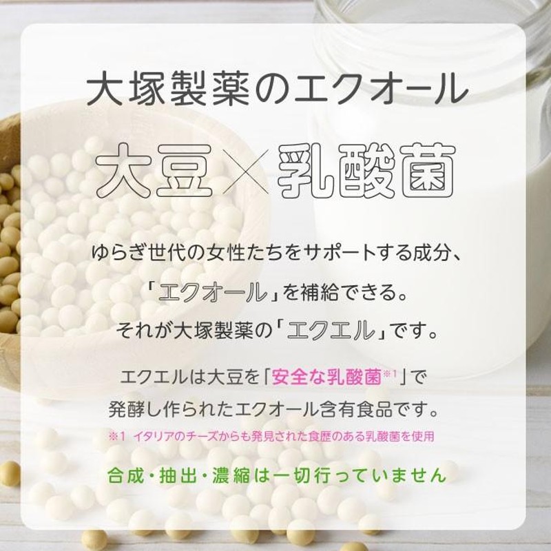 大塚製薬 エクエル パウチ 120粒 2袋 エクオール 大豆イソフラボン