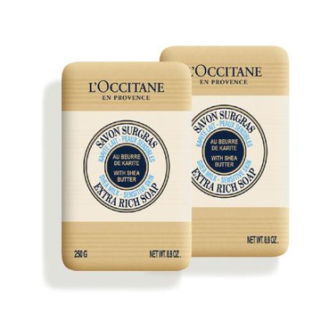 LOccitane 歐舒丹 乳油木牛奶皂250g 2入組-航空版