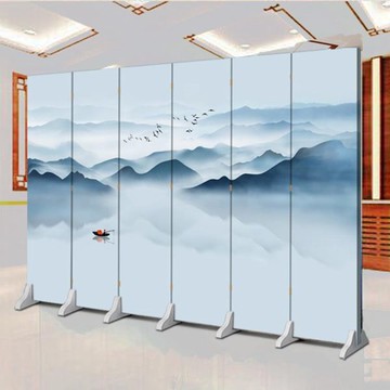 屏風 屏風隔斷墻客廳中式玄關折疊移動簡約現代辦公室臥室遮擋家用雙面