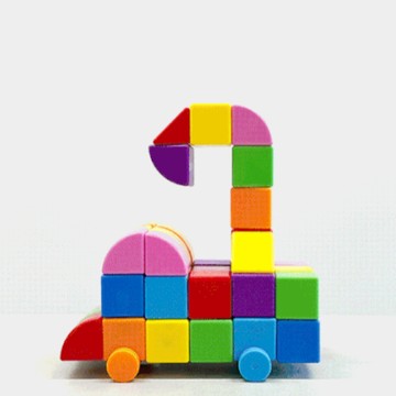 【安琪兒婦嬰百貨】Bellebaby 磁吸積木 三角 32入(彩虹)